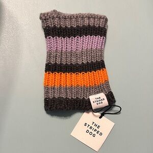 Multicolor Striped Knit Scarf